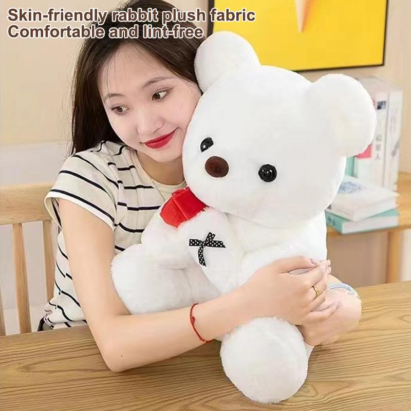 Valentines Gift Wedding Rose Bear Plush Toy 25cm Softly Stuffed for Sweet Moments