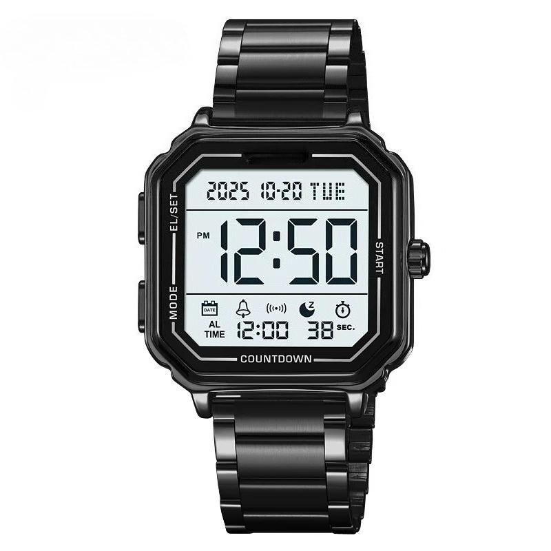 Sport EL Light Casual Watch Chronograph Countdown Stopwatch Digital Wristwatch Mens Clock