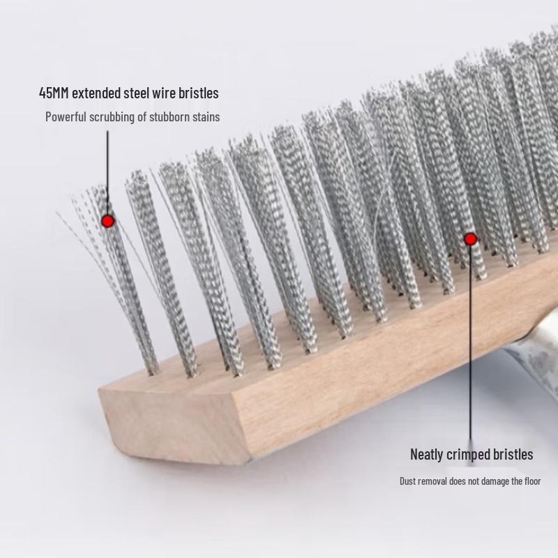 Lijiu Hong Long Handle Stainless Steel Wire Floor Brush