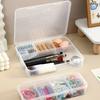 Dustproof Storage Box 4 Grid Desktop Storage Box Durable Organizer Case  Office Organizing