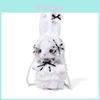 Girl Rabbit Plush Crossbody Bag With Pearl Chain And Lace For Daily Use