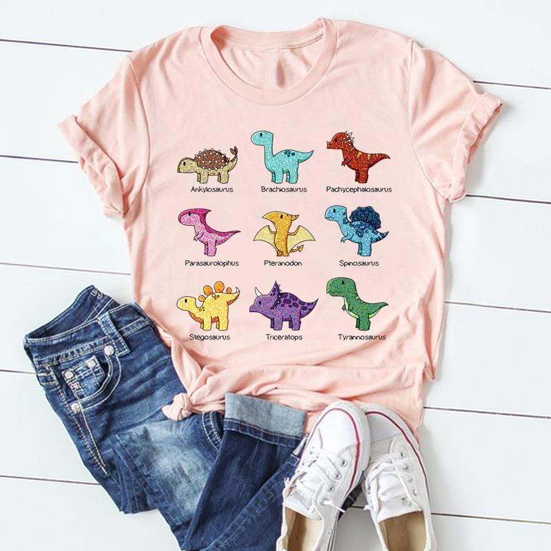 Animal Print Womens Graphic Tshirt Europe And United States Popular Dress Blouse Tops for Ladies Polyester fabric