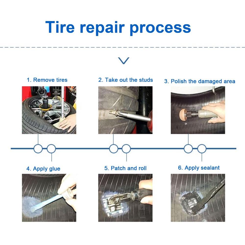 80PCS/36PCS 58mm / 2.3in Round Tire Patch Rubber Tubeless Tire Patch  Car/Truck/Motorcycle