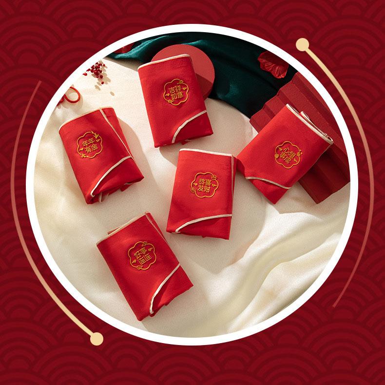 

5 шт./компл. женские красные хлопковые трусы, бесшовные трусы большого размера со средней талией, мягкие дышащие трусы M красный