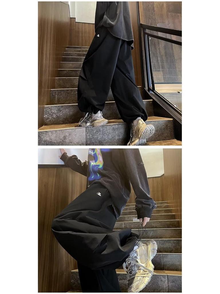 Unisex Sommer Weitbein-Fallschirmhose - Leicht, Trendig, Schnelltrocknend für Aktive Bekleidung