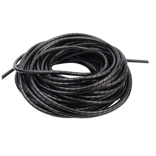 

Gold Cable Organizer Sleeve - Wire Wrap Tube for Efficient Cable Management Black Φ8mm x 12m