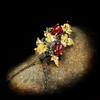New Style 925  Ladies Pendant Necklace Winding Branches Ruby Flower Clavicle Chain Elegant All-match Sweater Chain
