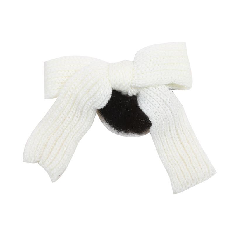 Autumn Winter Women Fashion Woolen Bow Plush Hair Band Cute Headband Hair Rubber Band Hair Accessories