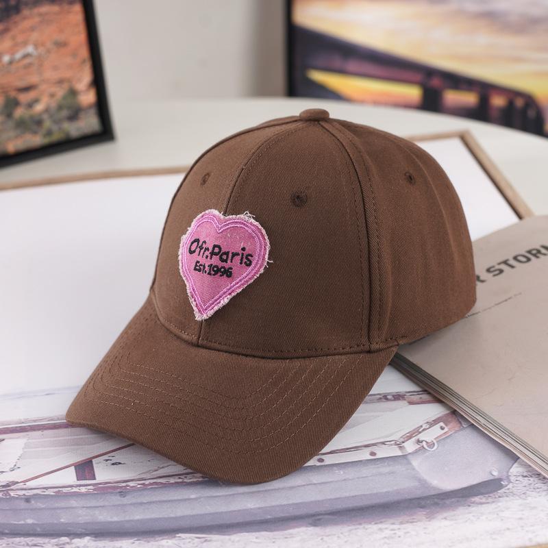 Neuer Hut für Damen, Herbst- und Winter-Hardtop-Baseballkappe, modisch und modisch, Sonnenschutzhut, Liebe