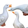 3er Set Garten Ente Figur Ornament Outdoor Tier Skulptur Realistische Landschaftsbau Prop