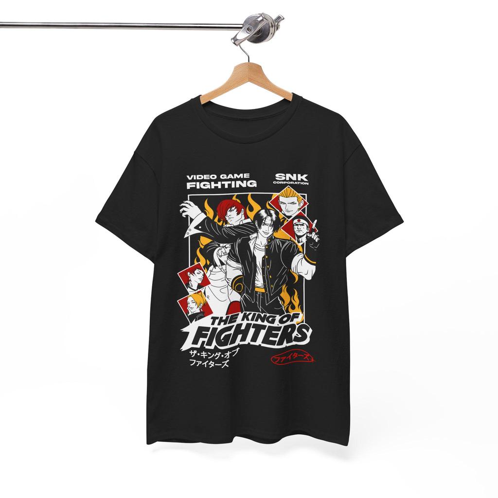 Fury King of Fighters Tshirt Exclusive Anime Shirt for Men and Women Summer Cotton Comfortable Loose Fashion Short Sleeve Top