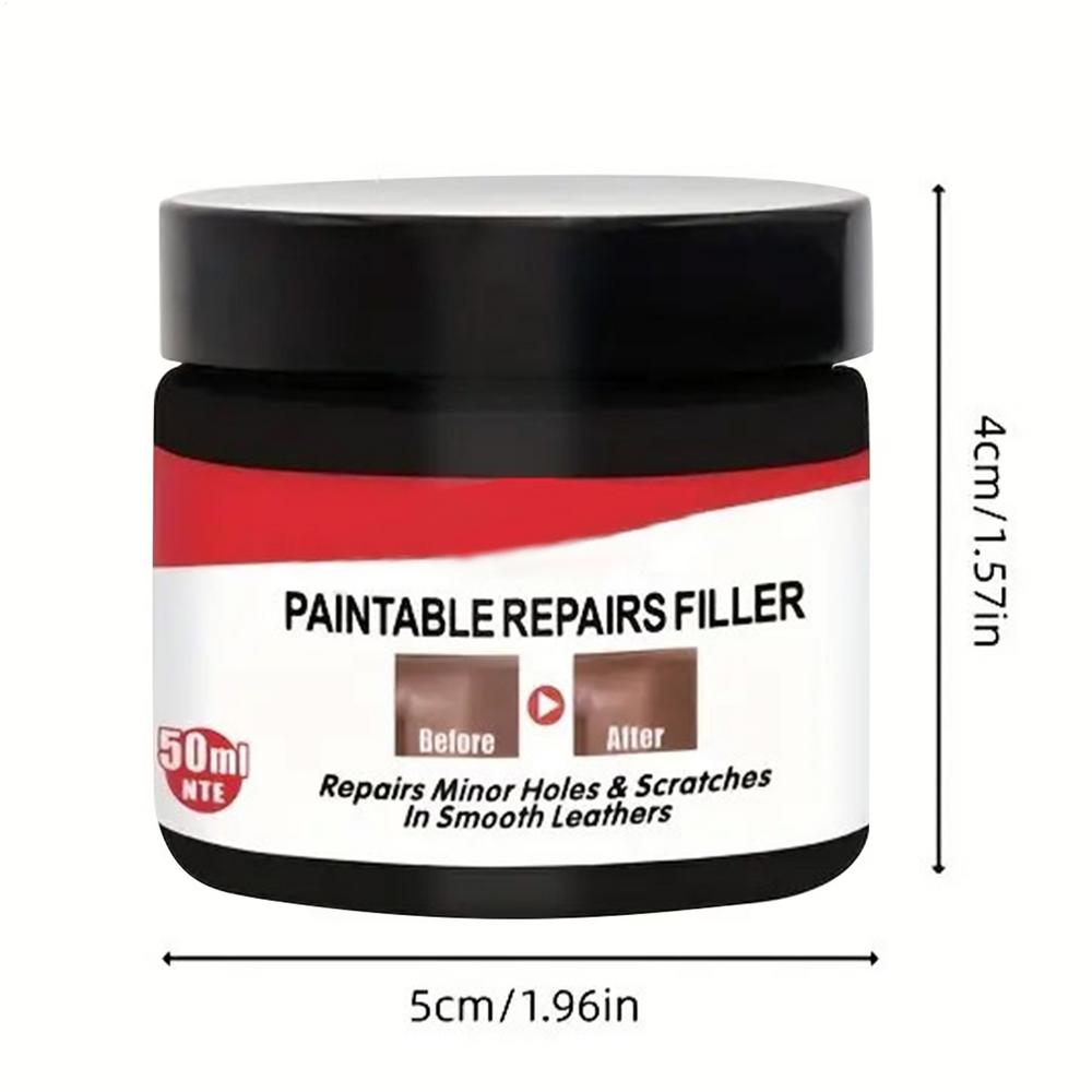 

Leather Repair Long Lasting Fast Drying Cream Leather Crack Repair Kit For Scuff Bag Car Interior Living Room Boat Office Chairs