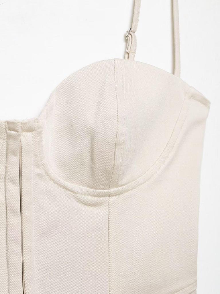 Top Corsetto Canotta Moda Europea e Americana Primavera 2026