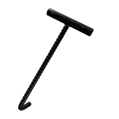 10mm Manhole Lid Opener Manhole Hook with Comfortable Grip Handle for Constructions Workers Quick Lid Handling