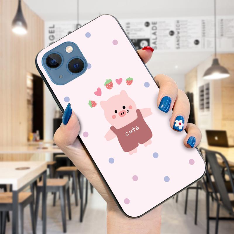 Cute Cartoon Little Dinosaur Couple Smartphone Case for iPhone 15 14 13 11 Pro Max Samsung Galaxy S23 S22 Ultra A52 Shockproof Soft TPU Phone Cover