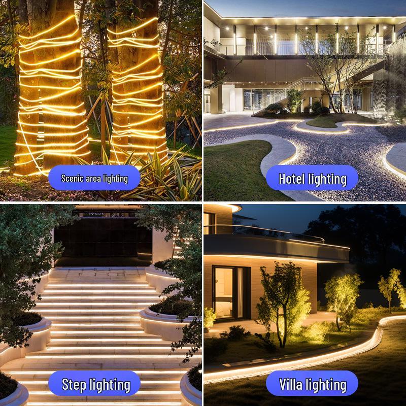 Solar LED Outdoor Waterproof Strip Lights for Gardens and Pathways