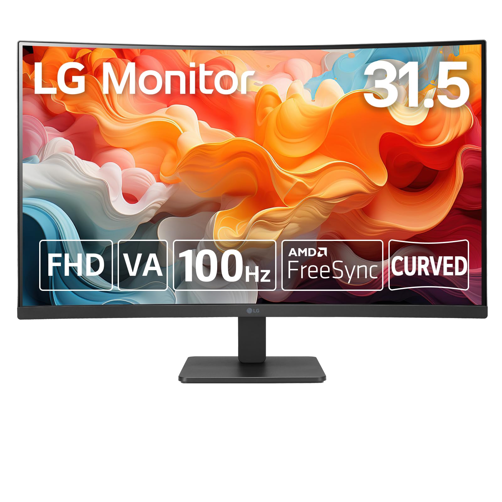 

32MR50C-B 31.5 inch LG MonitorAnti-Glare1920×1080100Hz5ms (GTG)FreeSync™DASBlack StabilizerD-subHDMITilt Adjustment Compatible