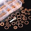 100PCS Copper Washer Sealing Gasket Flat Ring Seal Assortment Kit M4 M5 M6 M8 M10 M12 M14 for Sump Plugs