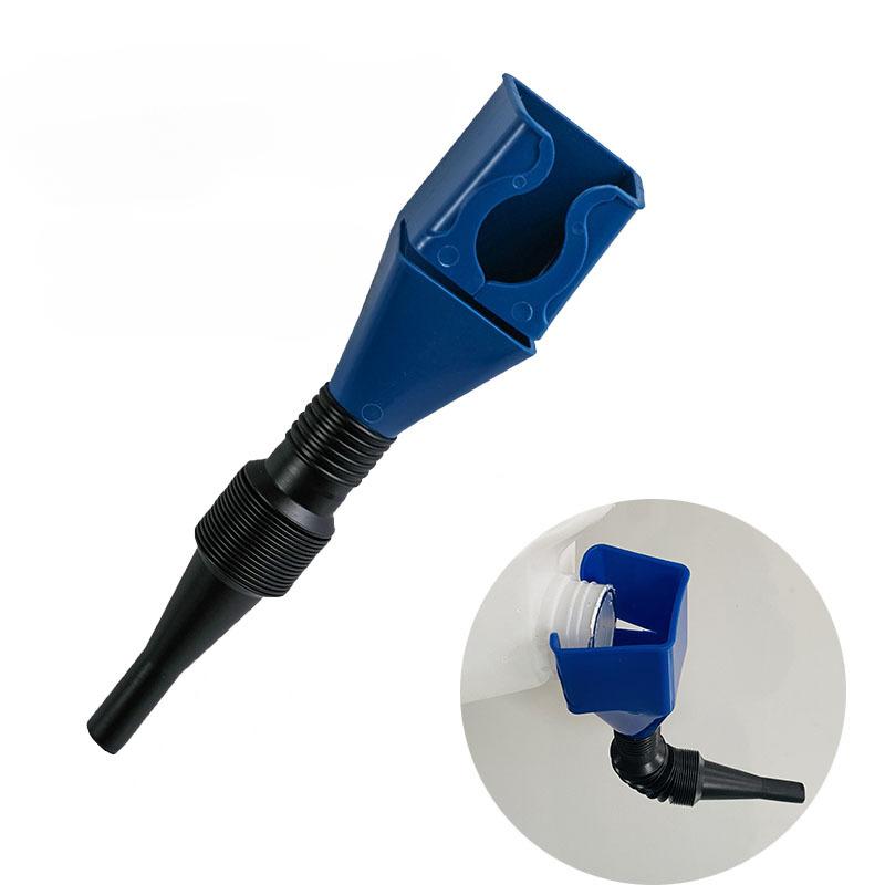 Car Motorcycle Refueling Gasoline Engine Oil Funnel Filter Transfer Tool Oil Change Oil Funnel Plastic Portable Folding Tool