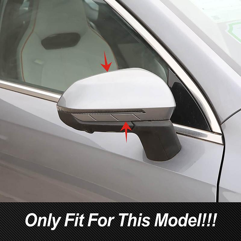 Car Styling Rearview Mirror Decoration Cover Trim For BYD Qin PLUS Carbon Fiber Color Exterior Accessories