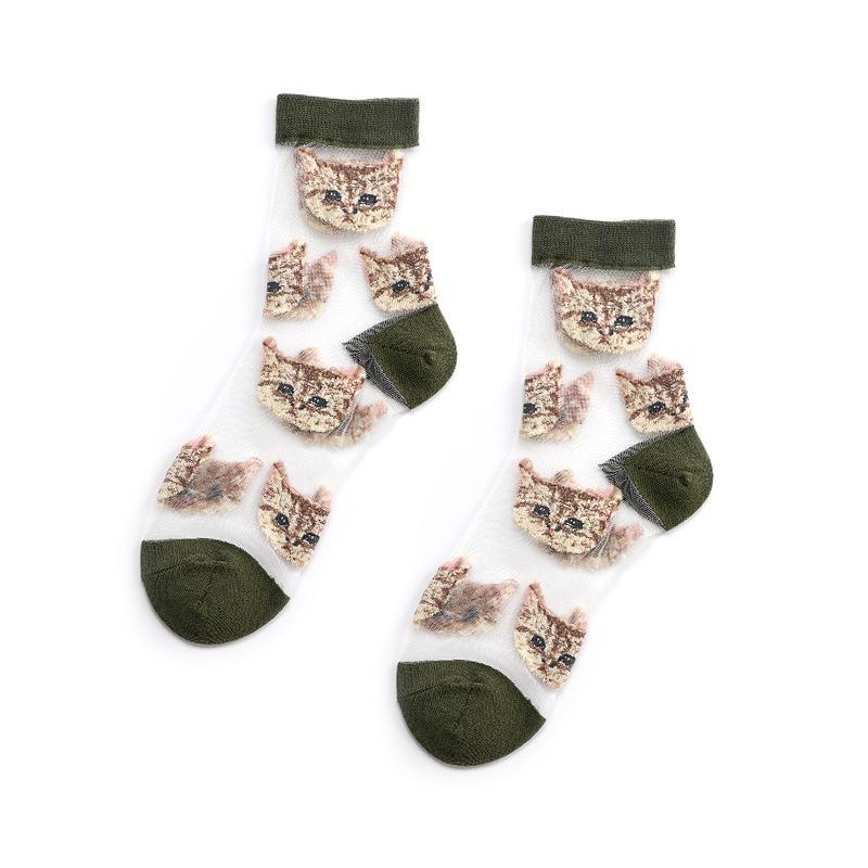 5 Paar Damen Frühling und Sommer Ultra Dünne Neue Glasseide Kristall Röhren Stulpen Socken