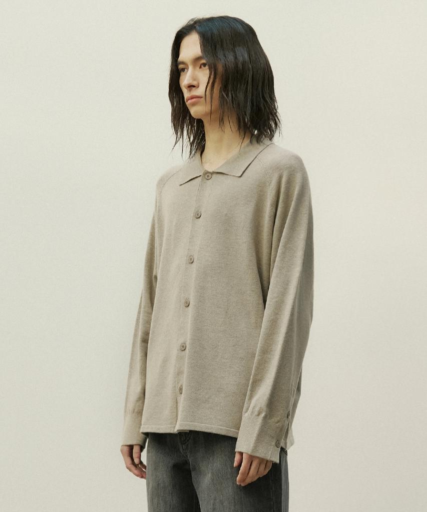 Minav Raffine Soft Shirt Knit [Mocha]
