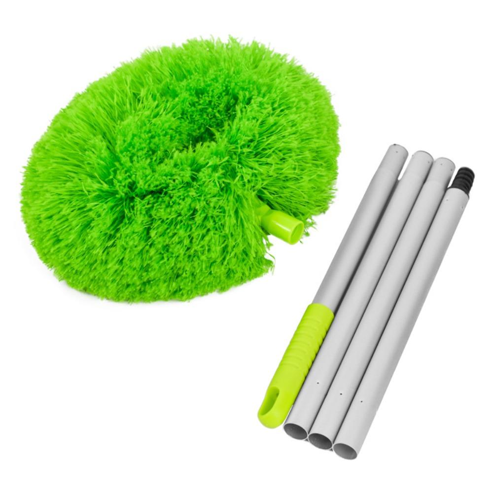 

Aluminum Zinc Zinc Alloy Splicing Extendable Feather Duster Long Handled Cleaner Brush Car зелёный