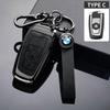 Alloy Leather Car Key Cover Shell Keychain For BMW F20 F30 G20 F31 F34 F10 G30 F11 X3 F25 X4 I3 M3 M4 1 3 5 7 Series Accessories jbvr38