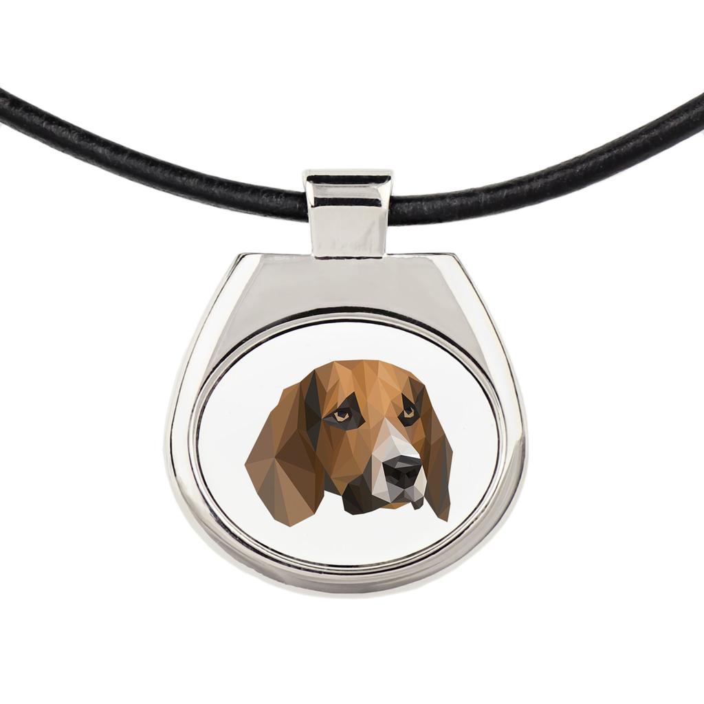 Beagle -Naszyjnik Ze Zdjęciem I Napisem Geometryczny Marki Art-Dog