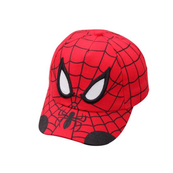 

Kids Boy Cartoon Spider Pattern Children Cotton Baseball Cap Hip Hop Cosplay Hat красный