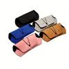 Fashion Simple Glasses Case Sunglasses Case Portable Anti-Pressure and Anti-Drop Soft Bag Leather Storage and Protection Case