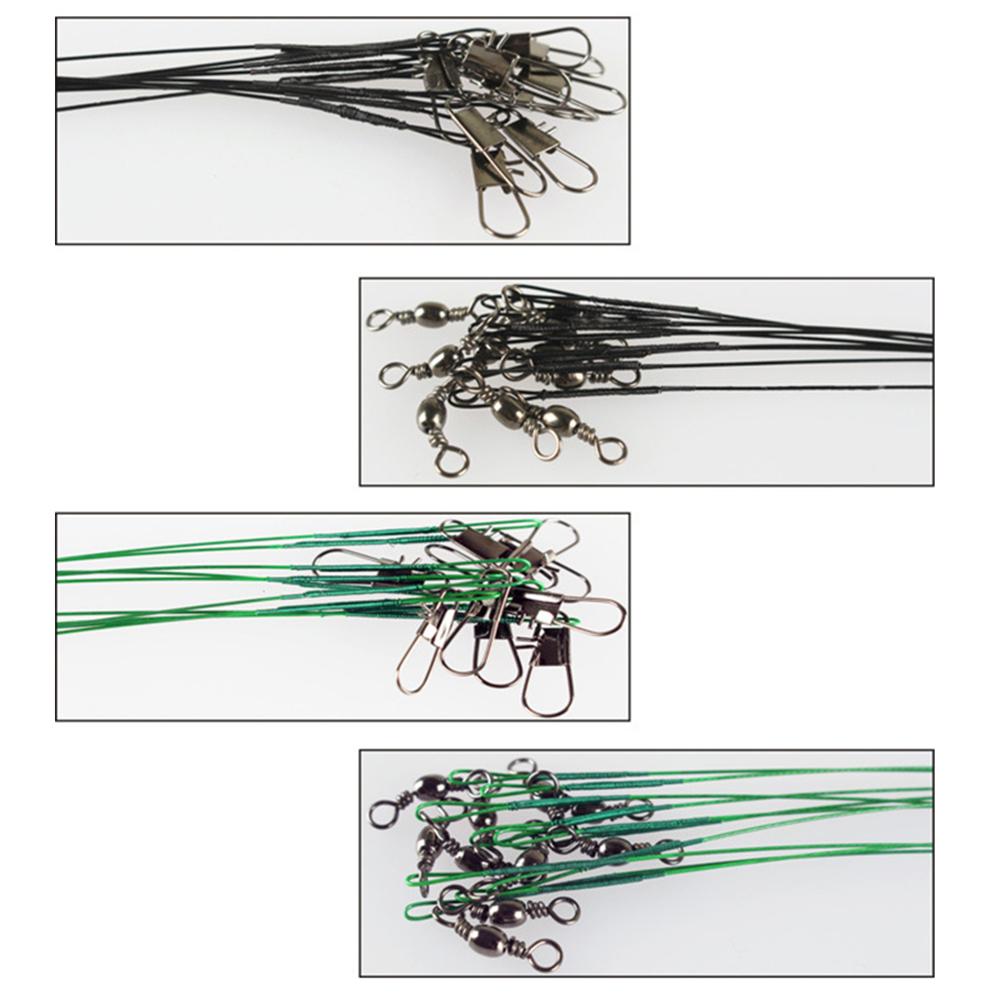 Steel Leader Fishing 20pcs Wire Leaders Heavy Duty Fishing High Strength Fishing Leaders with