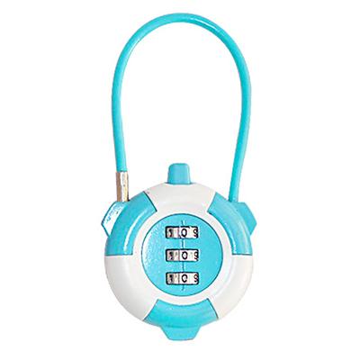 Kombinasyonlu Kilit Çinko Alaşımı Bilgisayar Bagaj Seyahat Bavulu Şifreli Kilit Gardırop için Gök Mavisi