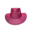New Western Cowboy Hat Hot Sale Glitter Jazz Hat Men's and Women's Halloween Party Stage Hat
