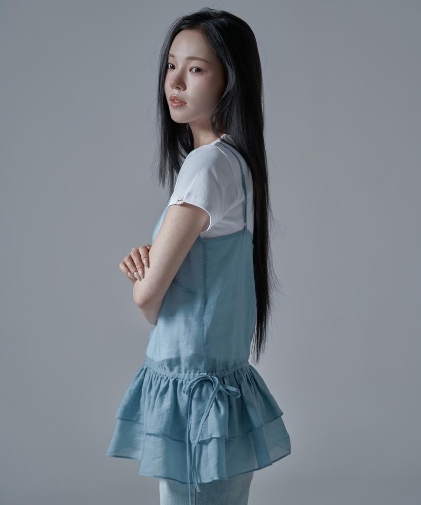 War For Woman Ws-08 Tiered Bustier Layered Dress_Sky