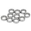 10PCS RC Ball Bearing Kit Steel Low Friction High Rotation Speed Silver Metal Shielded Ball Bearing for ZD Racing
