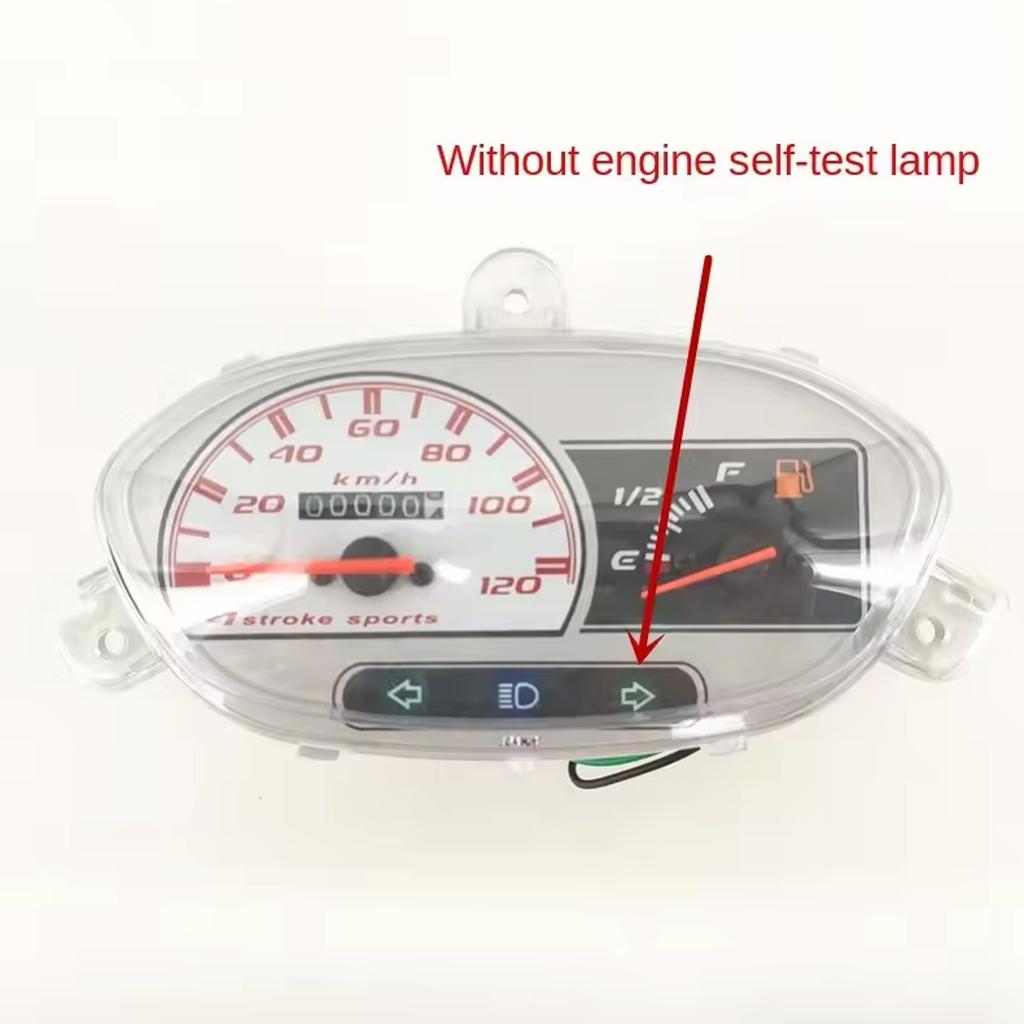 12V Motorcycle Odometer Speedometer Instrument for JOG 100 125CC with Weatherproof Construction & Low Power Consumption