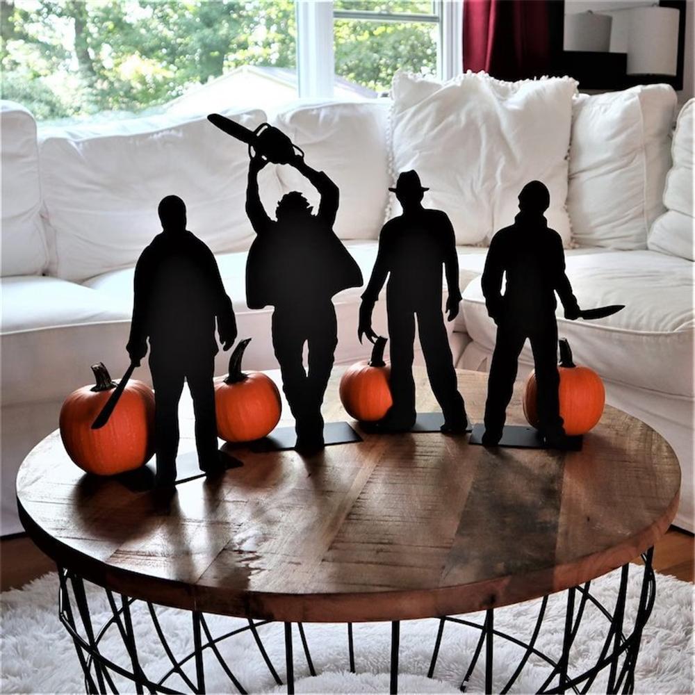Halloween Decorations Metal Crafts Desktop Shadow Figure Decorations