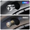 Car Sticker Premium Anti-Fade 4pcs/set For Peugeot Tire Valve Caps Metal Stem Cover Scratch-Resistant Wheel Exterior Accessories