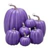 7 piezas Calabaza Simulada Pintura Brillante Ligera Creativa Reutilizable Calabaza de Espuma para Decoración Atrezzo