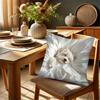 1 Stück Schlafender Bichon Frisé Aufdruck Kissenbezug, Geeignet für Sofa, Schlafzimmer, Wohnzimmer, Ein Herzerwärmendes Geschenk für Hundeliebhaber.
