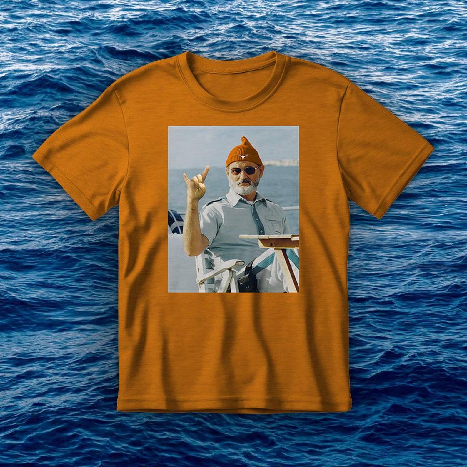 Bill Murray Zissou Texas Tee L