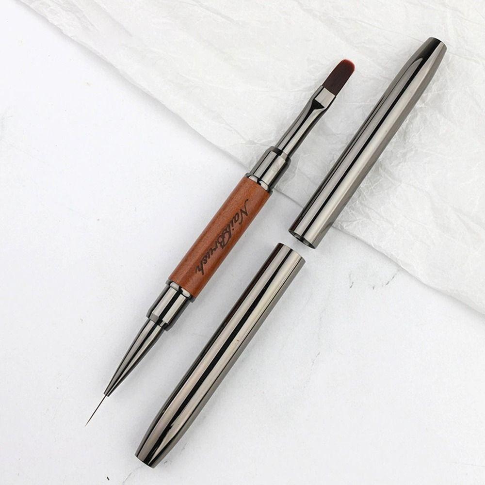 Professional Nail Liner Brush Sandalwood Pole Nail Art Phototherapy Pen  Nail Painting