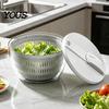 Salad Spinner for Vegetables Vegetable Spinner, Detachable Bowl And Mesh Basket Design, Manual Easy Clean Washer Hand-Centrifugal Dehydration System,