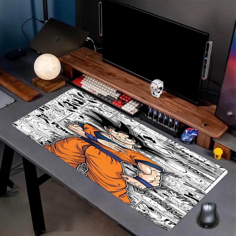 Dragon Ball Print Mouse Pad, Anti‑Slip Desktop keyboard Mat, for PC Laptop Gaming Working Daily Use, Cool Festival Surprise Gift