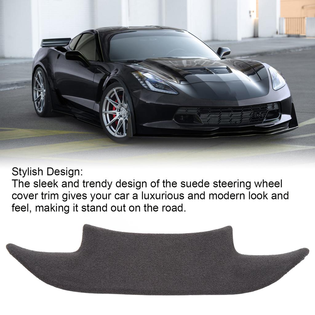 Obložení spodního krytu kola Semišový spodní dekor volantu Měkký Náhrada odolný proti skvrnám pro Chevrolet Corvette C7