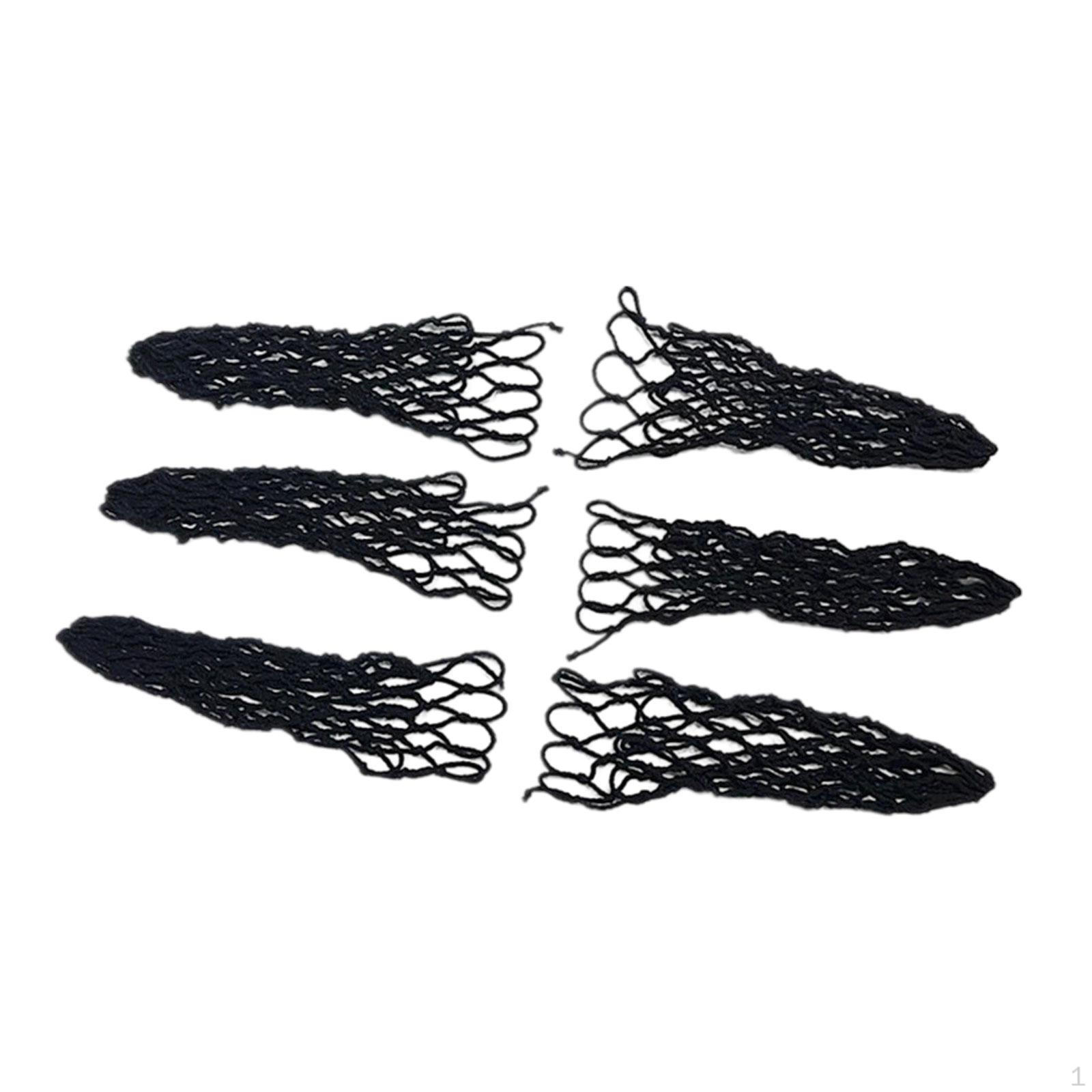 

6 упаковок луз для бильярдного стола, аксессуары для бильярдной сетки, сумки для снукера для тренировок чёрный