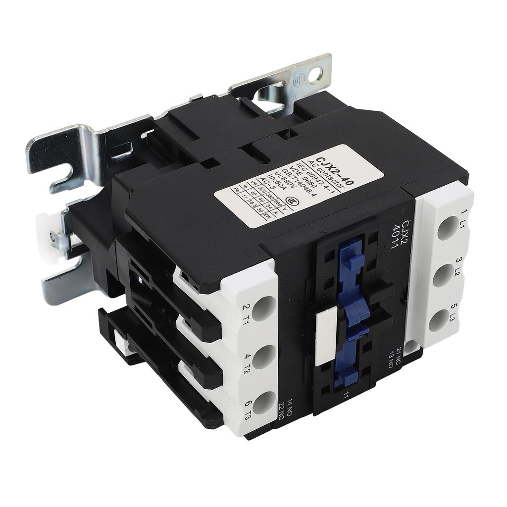 AC Schütz 220V 3P 1Ö 1S Hilfskontakte 3S Hauptschienenmontage Silberkontakte Niederspannungs-Motorsteuerung 40A