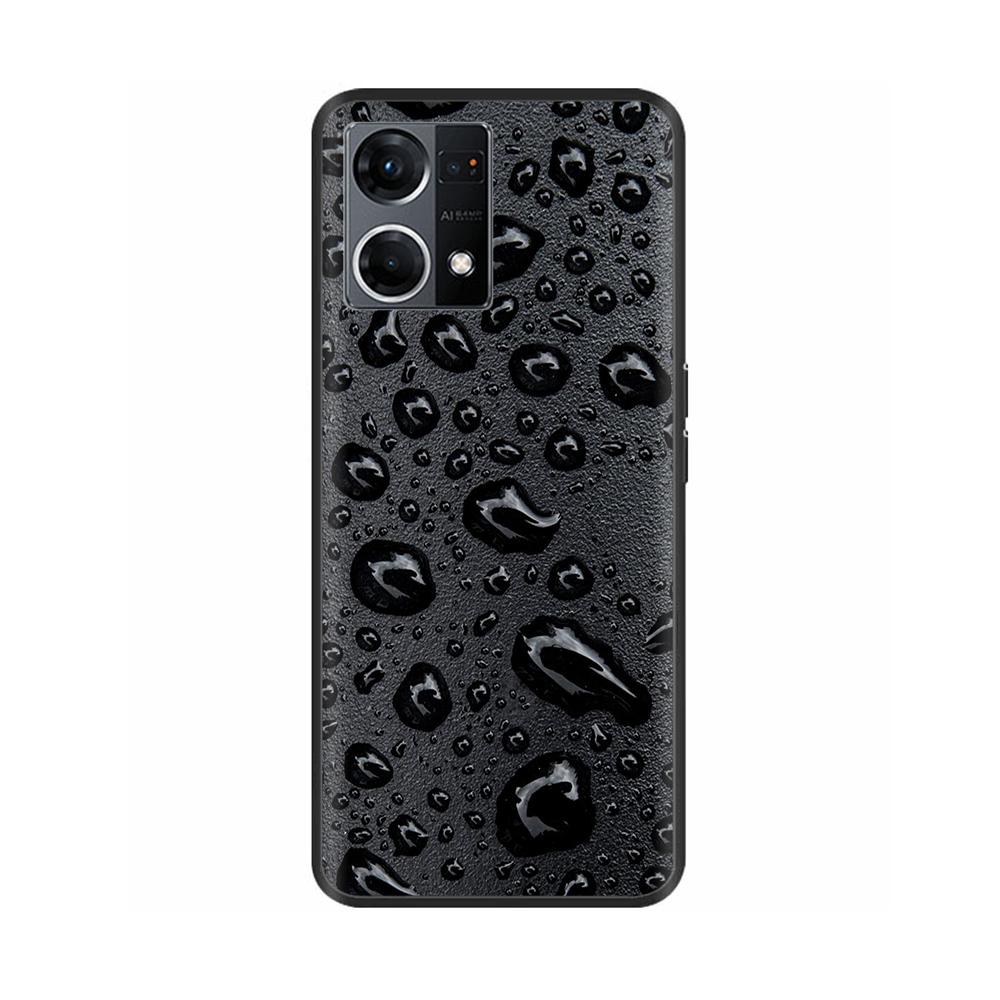Hülle für Oppo Reno7 4G Hülle Reno7 Silikon Weich Stoßfest TPU Rückseiten für OPPO F21 Pro Reno 7 4G Hülle Schwarze Bumper Fundas