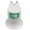 E27 EU Plug Socket Bulb Socket Adapter Converter 250V 6A White Night Light, with Power Switch Control Switch Convenient
